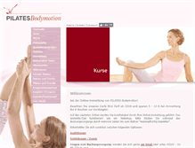 Tablet Screenshot of anmeldung.pilates-bodymotion.de